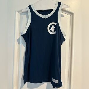 Cubs Baseball Unisex Navy Blue Tank Top Bleacher Bums Budweiser